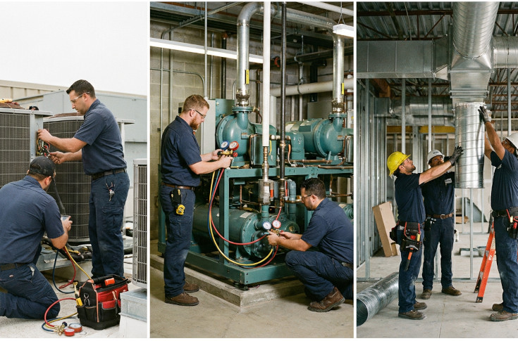 servicios especializados en sistemas de refrigeración, aire acondicionado y ventilación mecánica.